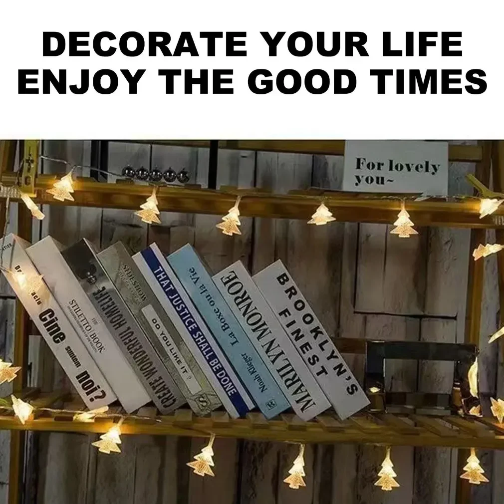 10/20Leds Solar String Lights Christmas Tree Waterproof Outdoor Decor Pendent Fariy Lights Drop Christmas Wedding Party Garden