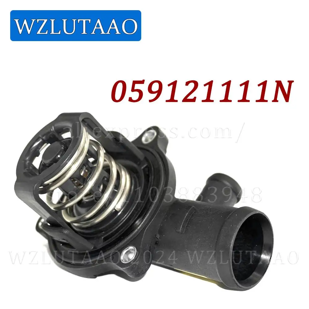 Engine Coolant Thermostat 059121111N 059121111L For Audi A4 B8 A5 Q7 VW Touareg Phaeton 3.0T V6 Diesel 2006-2018