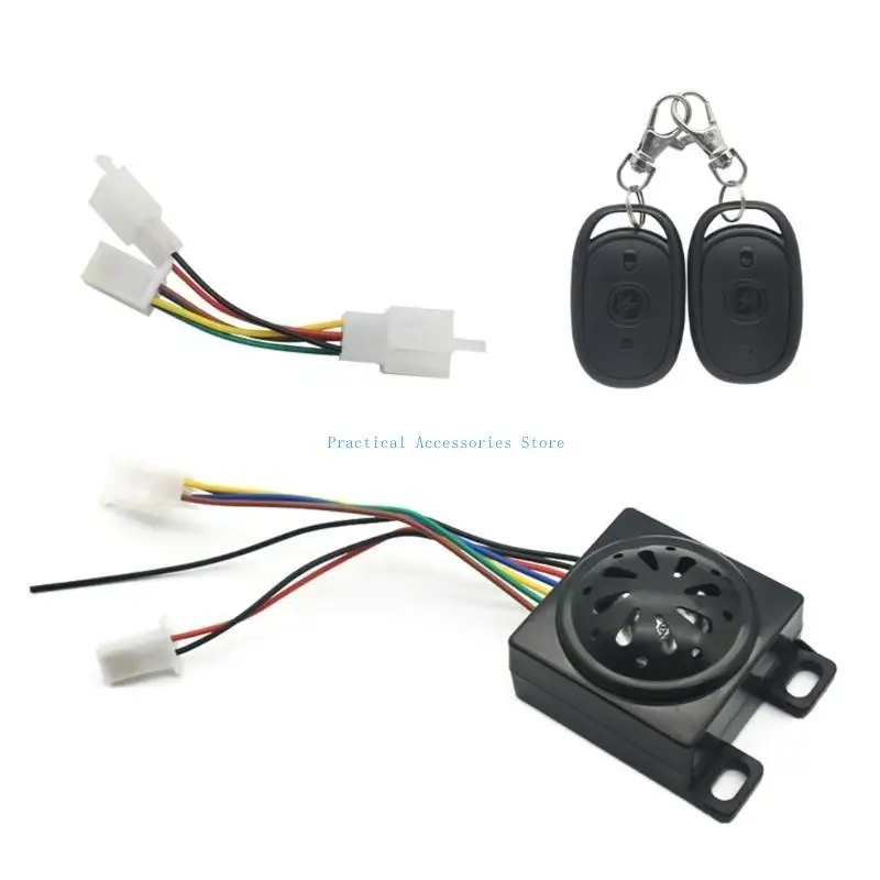 

U75E 48V-72V Electric Bike/Tricycle Alarm Electric Bike Scooter Alarm Remote Control
