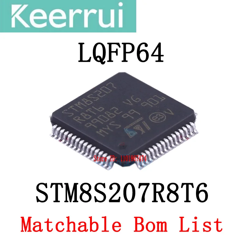 1~1000pcs/LOT brand new original STM8S207R8T6 LQFP-64 STM8S207 STM8S R8T6 QFP64 STM MCU IC chip (can match BOM list table)