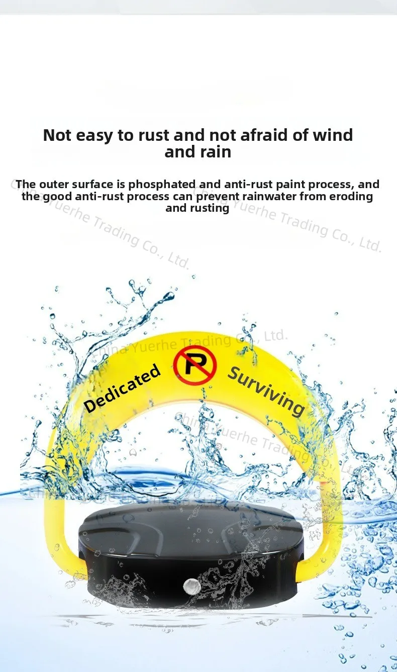 

Интеллектуальный индукционный замок с дистанционным управлением, замок для парковки, напольный замок для гаражного пространства, водонепроницаемый, утолщенный давлением