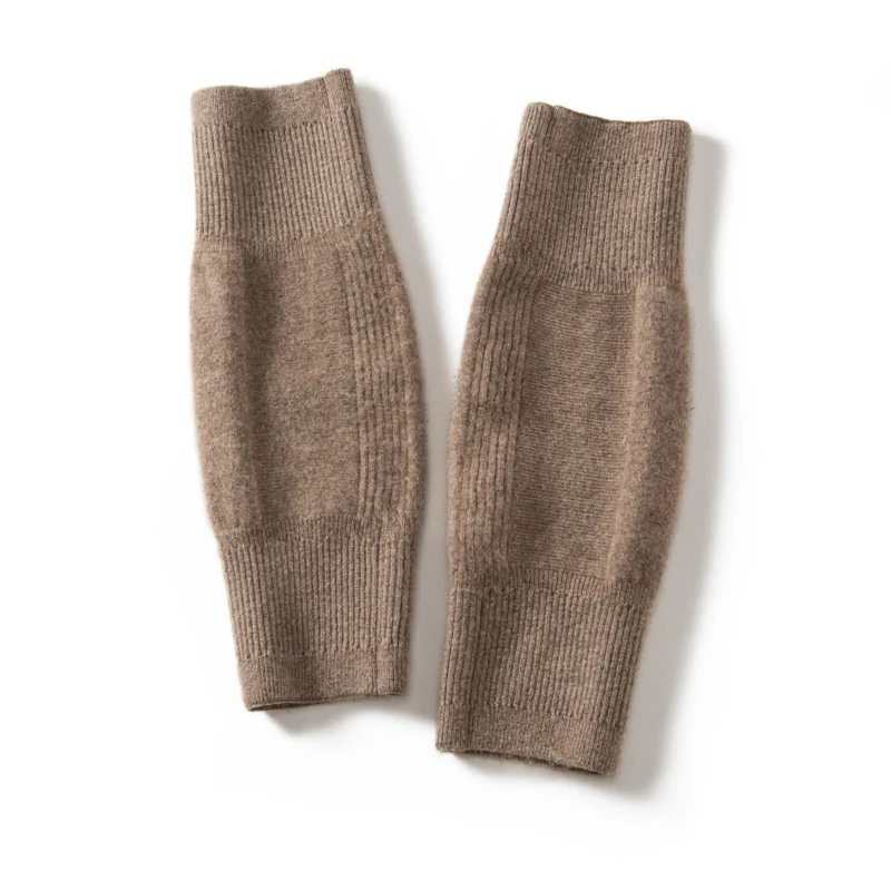 Ginocchiere in cashmere al 100% Tutore di supporto Scaldamuscoli termici caldi invernali Manica per alleviare il dolore da artrite Sci Ciclismo Corsa