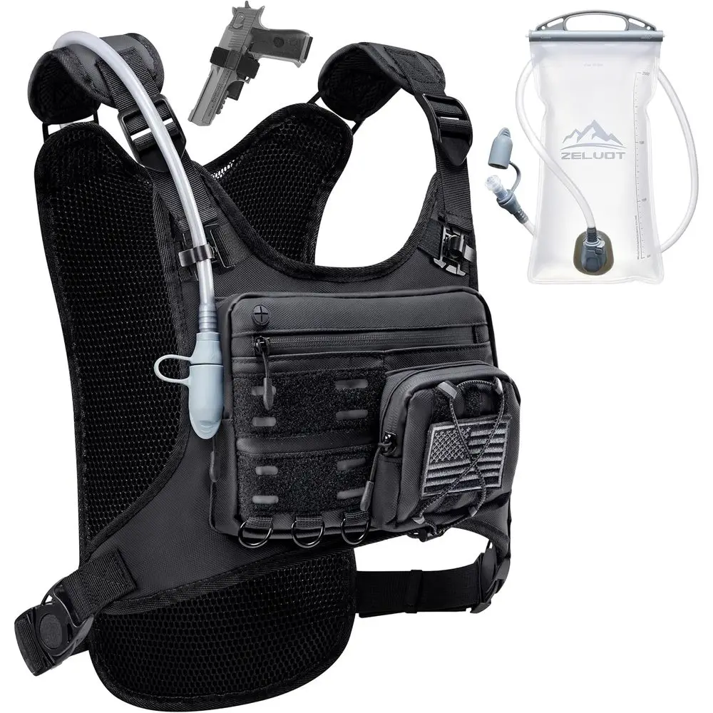 

2L Hydration Vest with Reflective Running Backpack, Lightweight Pack for Men and Women