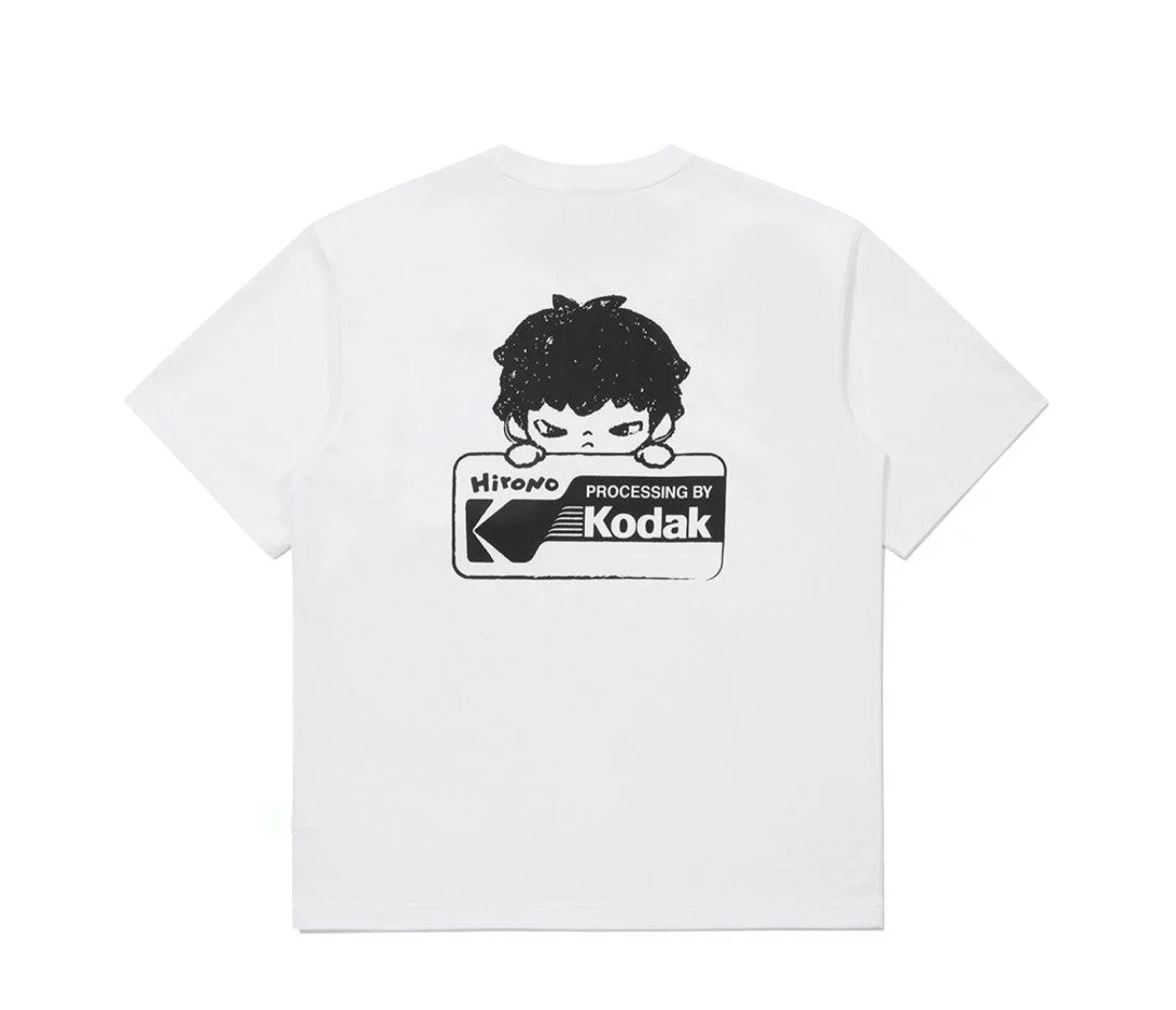 2026 Sommer Hirono x Kodak Korea 2026 T-Shirt 100% Baumwolle Herren und Damen Y2K Streetwear Kurzarm Fan-Geschenke Y2K Oberteile – Detail 7