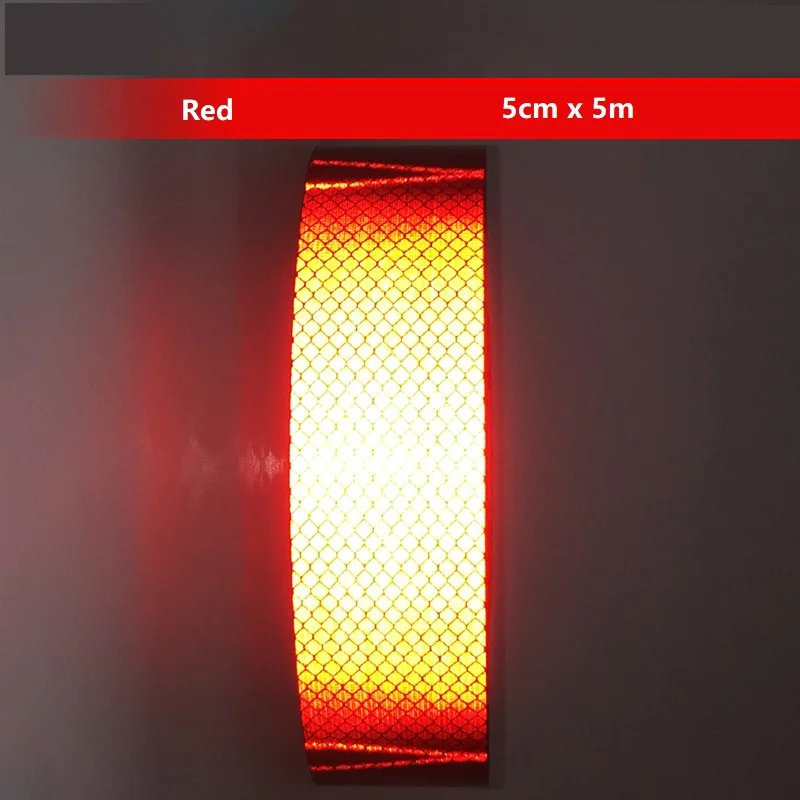 5cmx3m Diamond Grade Car Reflective Sticker,DIY Anti-collision Reflective Adhesive Tape, Body Decoration Ccratch Cover Sticker