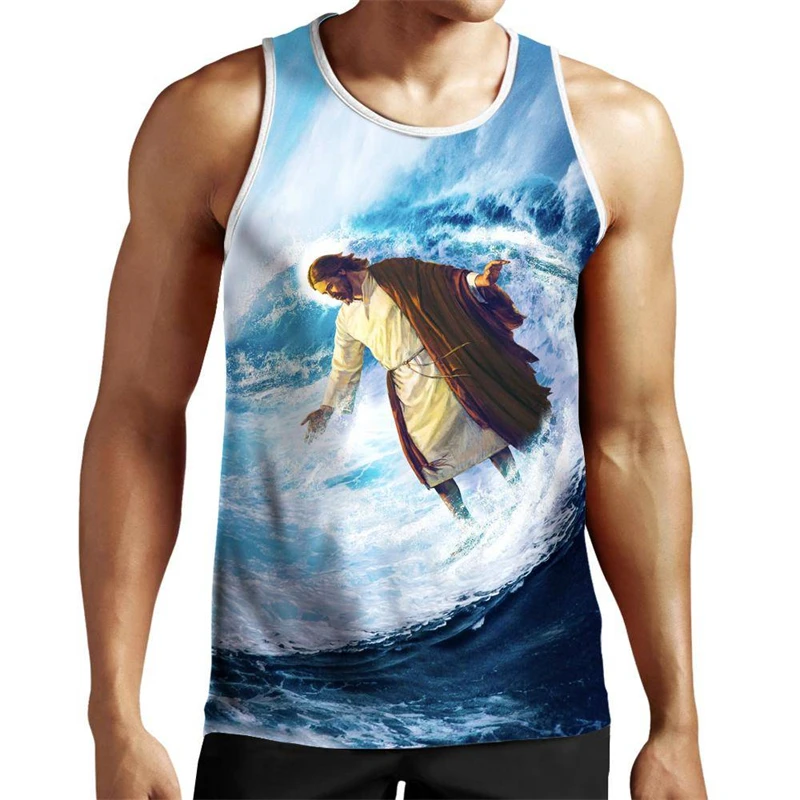 Summer New Hawaiian Style Men/Women Tank Tops 3D Print Couple Funny Pattern Sleeveless T-shirt Casual Fitness Vests Gym Clothing