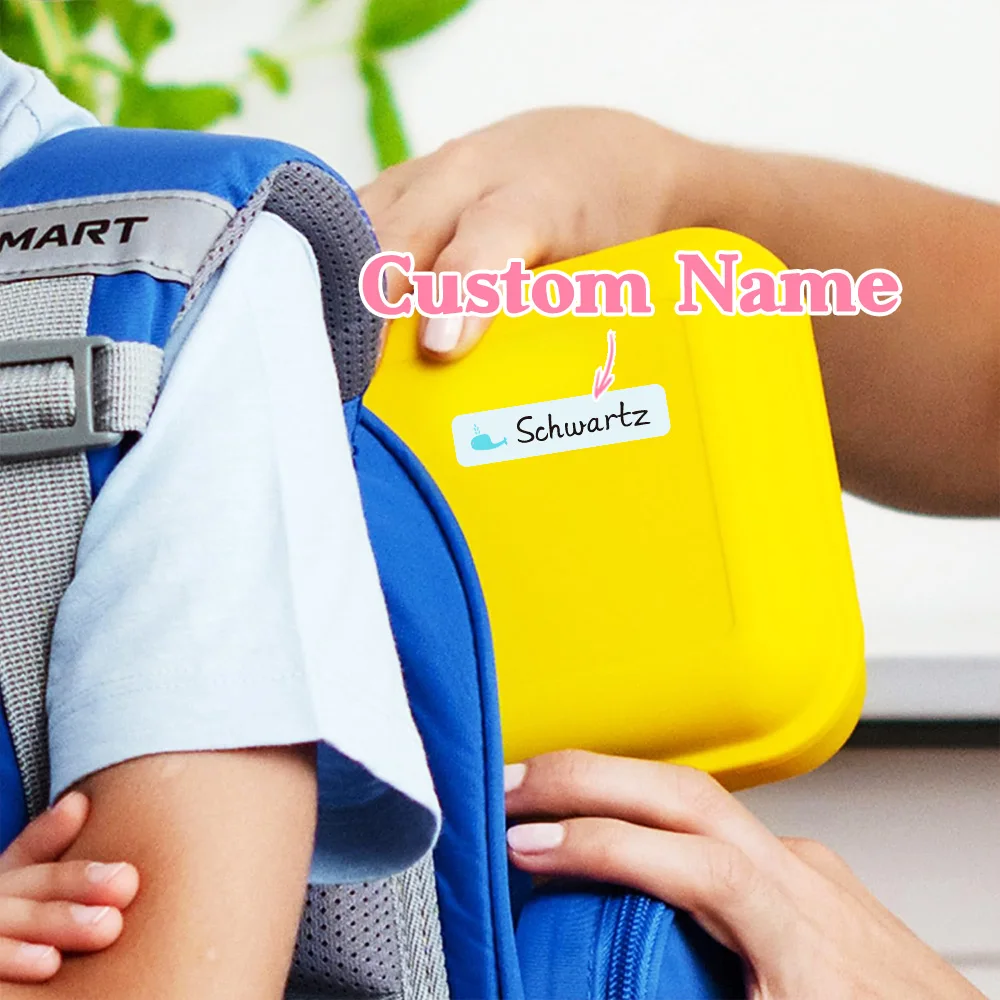 

Наклейки с именами на заказ, персонализированные этикетки для школьных принадлежностей, милые мультяшные иконки, необходимые вещи для школы