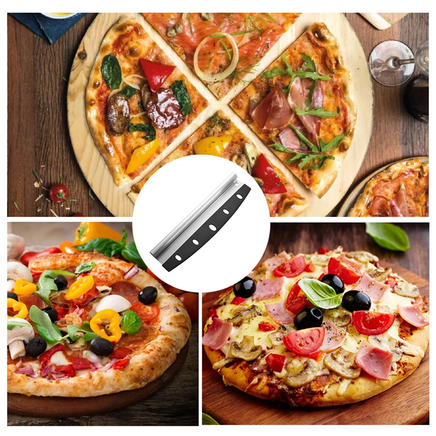 ナイフシース付きステンレス鋼ピザシェーカー、多機能ピザカッタ - Dough Scraper Curved のレビューと価格