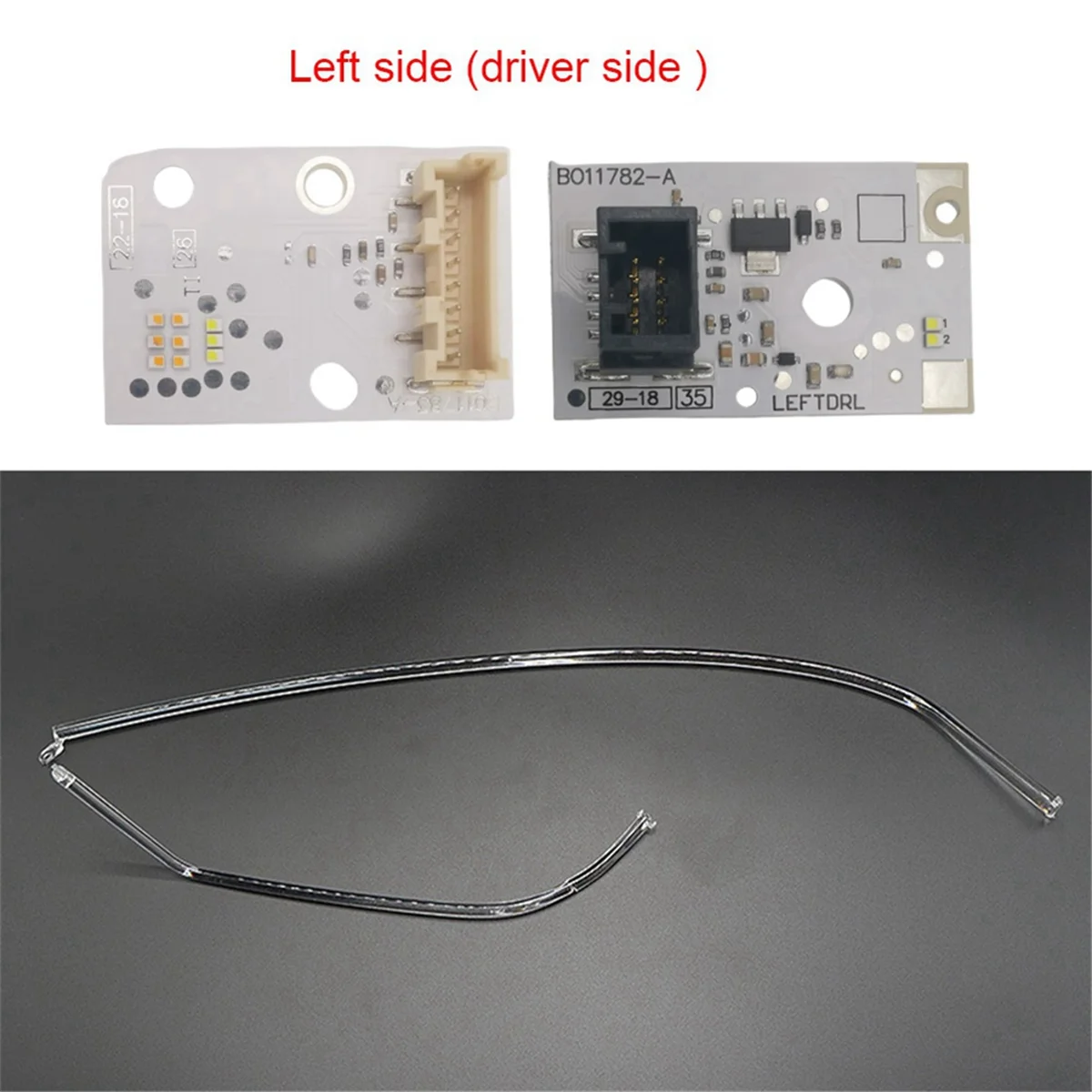 For AUDI A3 Daytime Running Light White LED DRL Boards Left Side_Y80A