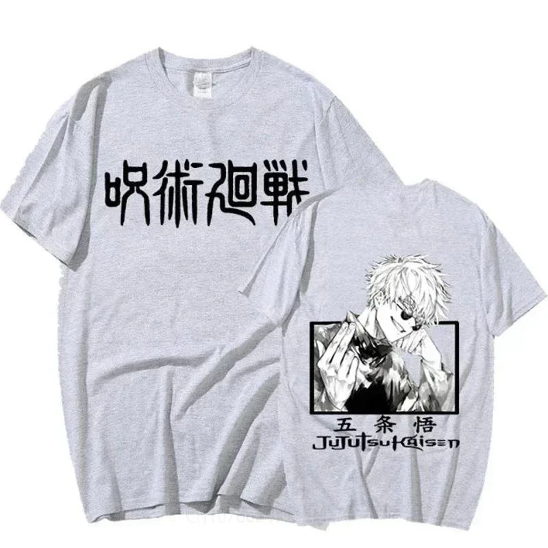 Japan Anime Harajuku Street Boys Summer Pure Cotton T-shirt Sweet Pairing Between Couples Oversized T-shirt Trendy New Products