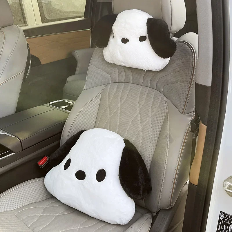 Sanrio Kawaii Pochacco juguete de peluche grande, almohada para la cabeza, cojín para niñas, muñecas de peluche suaves de Anime de dibujos animados, juguetes para niños, regalos de cumpleaños