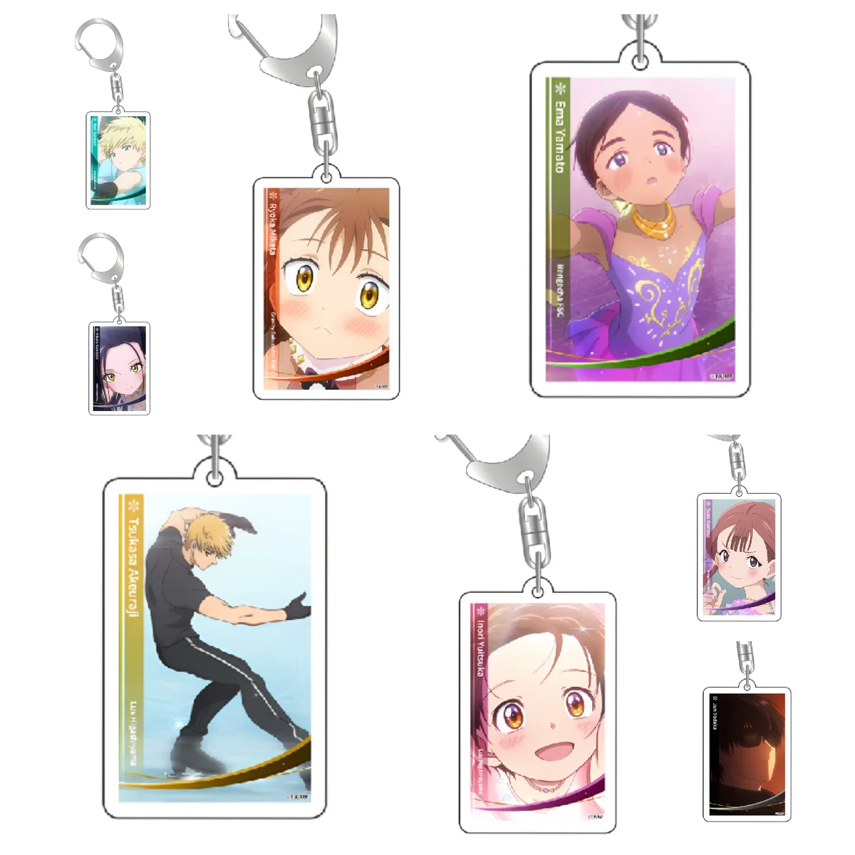 Popular Anime Medalist Yuitsuka Acrylic Keychain Accessories Bag Software Wholesale Instability Game Friend Keyring Gift 6CM