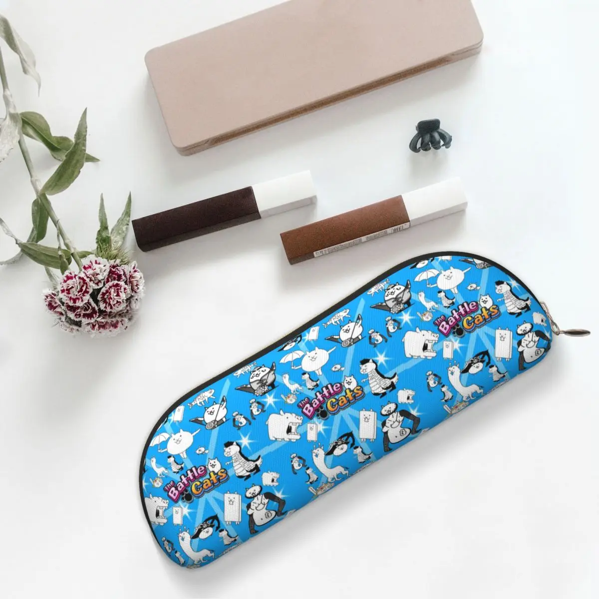 Пенал Battle Cats Doddle, держатель для ручек, канцелярские принадлежности, большая коробка для ручек, сумка-карандаш для детей, школы