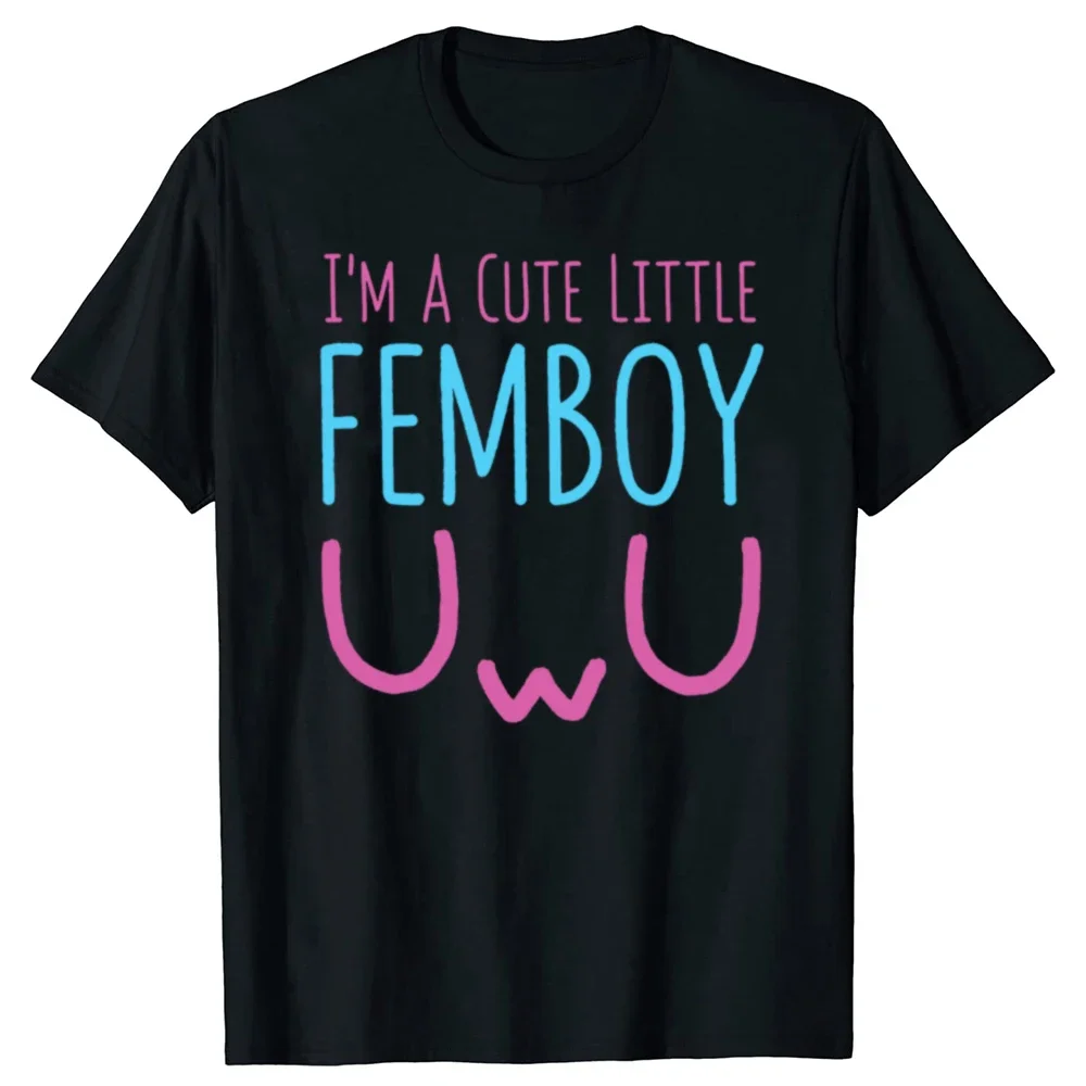 

Cute Little Femboy Graphic Tee Cotton Crew Neck Short Sleeve T-Shirt Unisex Casual Unisex