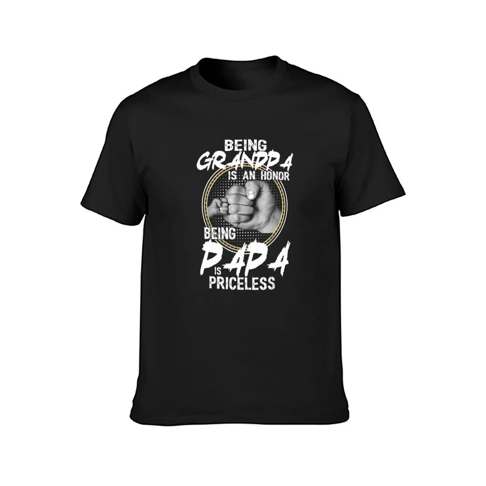 being grandpa is an honor being papa is priceless T-Shirt anime clothes blanks Blouse customs mens graphic t-shirts anime