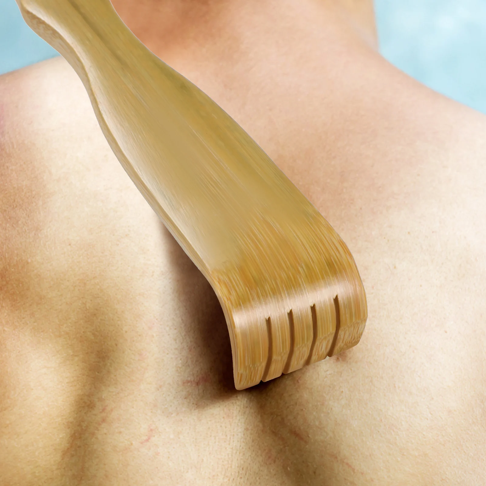 

3 Pcs Bamboo Back Scratcher Smooth Surface Lightweight Long Handle for Men Itch Relief Wall Mountable