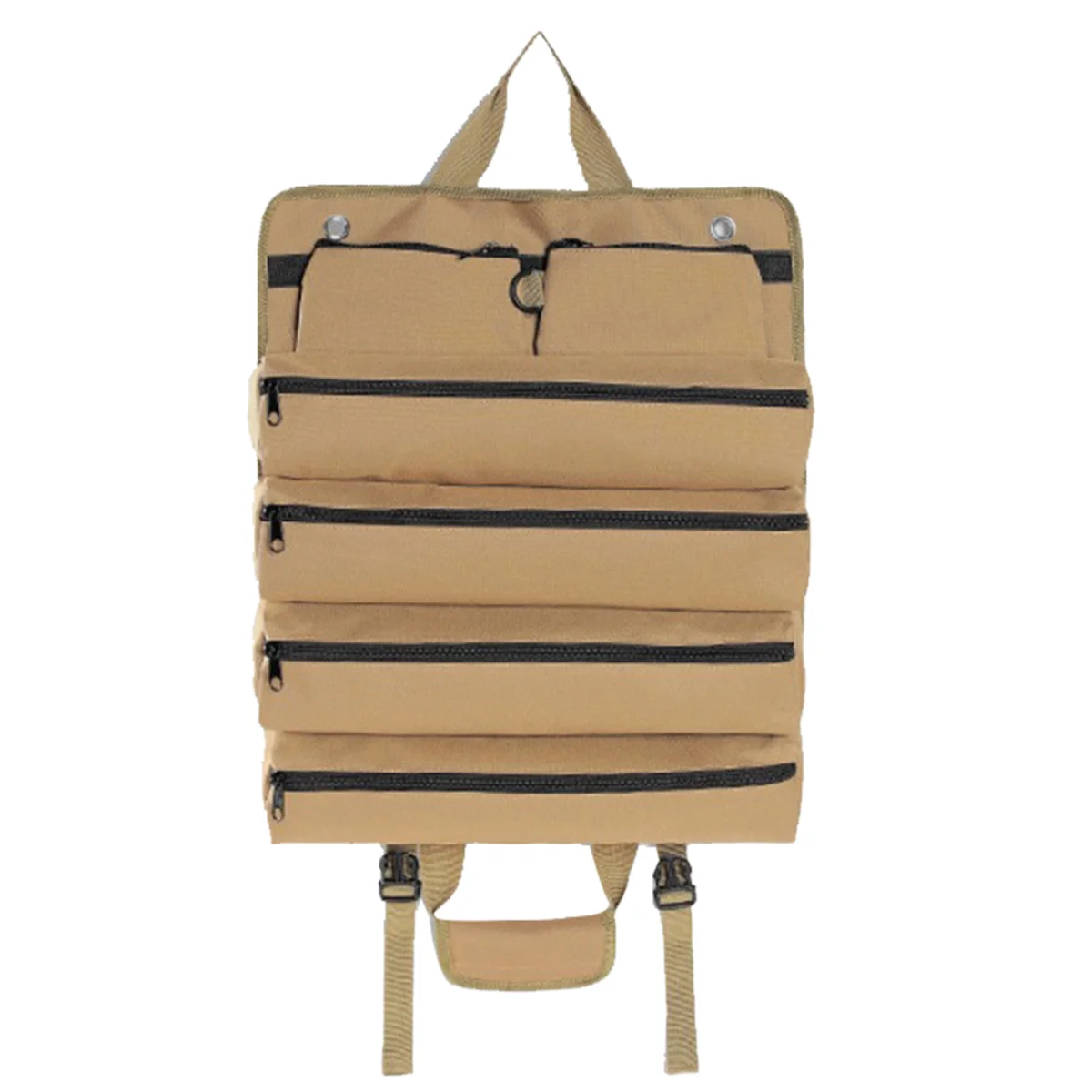 

A06T-Camping Storage Bag Multifunctional Outdoor Roll Up Tent Peg Carrier Pack Storage Bag Hiking Travel Storage