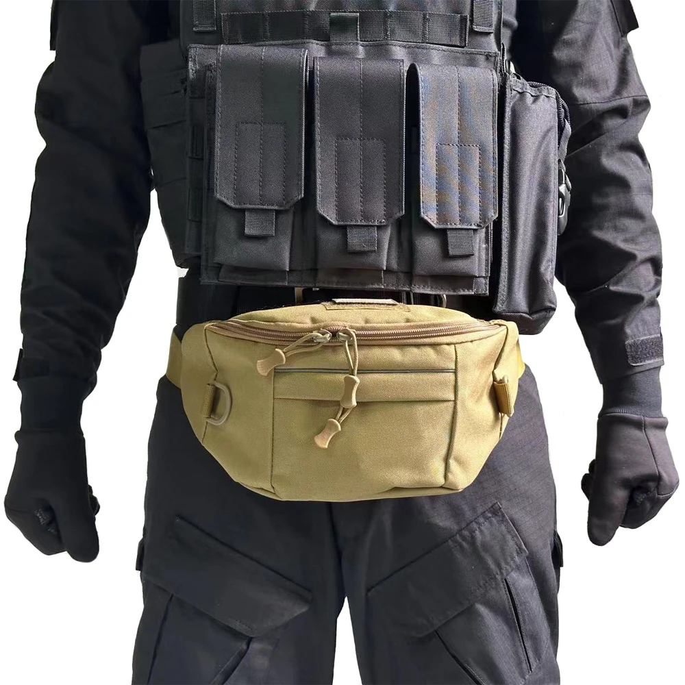 

Tactical Waist Bag Military Fan Outdoor Sports Messenger Bag Multi-Function Cycling Package Leisure Lure Bag For Hunting Airsoft