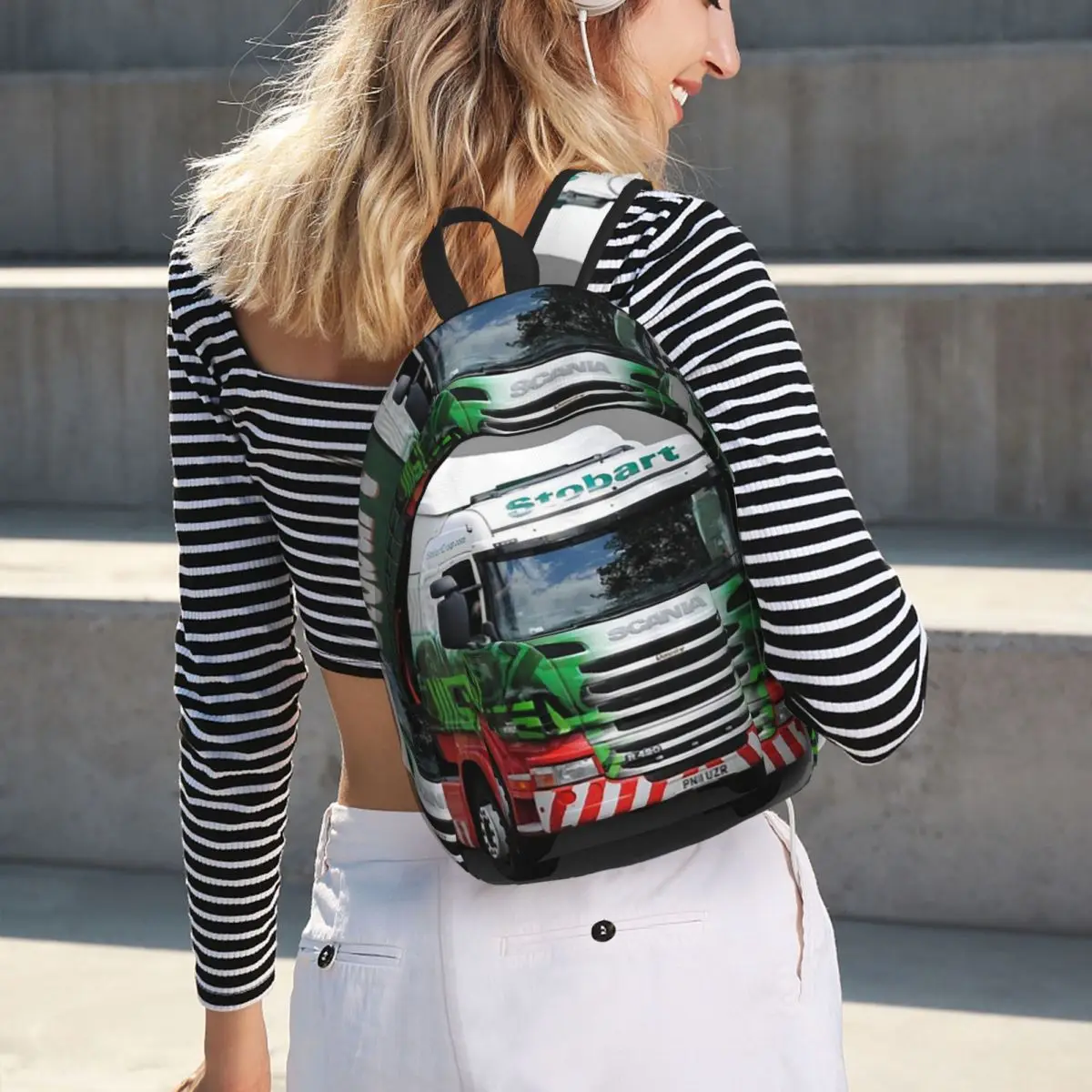 Eddie Stobart Truck Backpack Student Boys Girls BookBag Children School Bag Laptop Shoulder Bags for Men Women