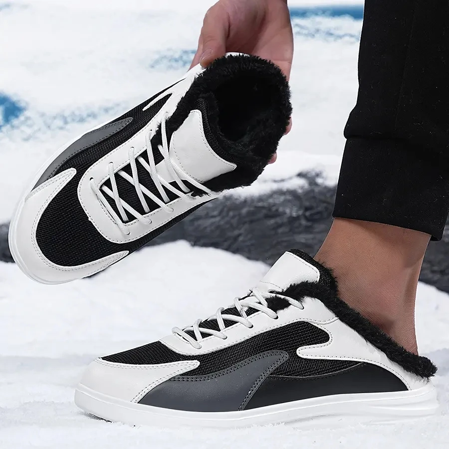 Men Footwear Winter Shoes Warm Outdoor Sneakers Plush Walking Shoes Lightweight Casual Shoes Male Cotton Slippers Men Sandals