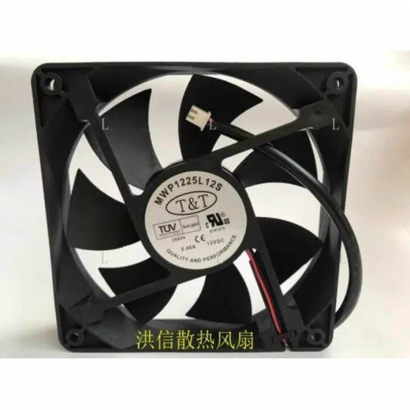 

L 1 шт. для вентилятора T&T MWP1225L12S DC12V 0,40A 12025 12 см 2-проводной охлаждающий вентилятор