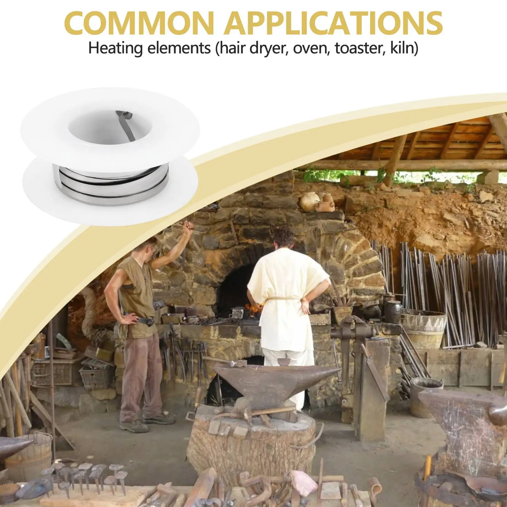 7,5 m 24,6 ft 0,2 x 3 mm Nichrom-Flachheizdraht für Heizelemente HEISS