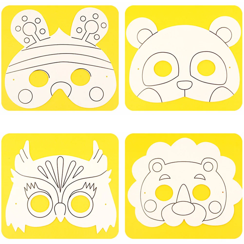 10 قطعة لتقوم بها بنفسك الكتابة على الجدران النحل ورقة قناع فارغة لتقوم بها بنفسك مجموعة أدوات رسم للأطفال التظاهر لعبة الإبداعية ورقة قناع للرسم والممارسة الفنية #3