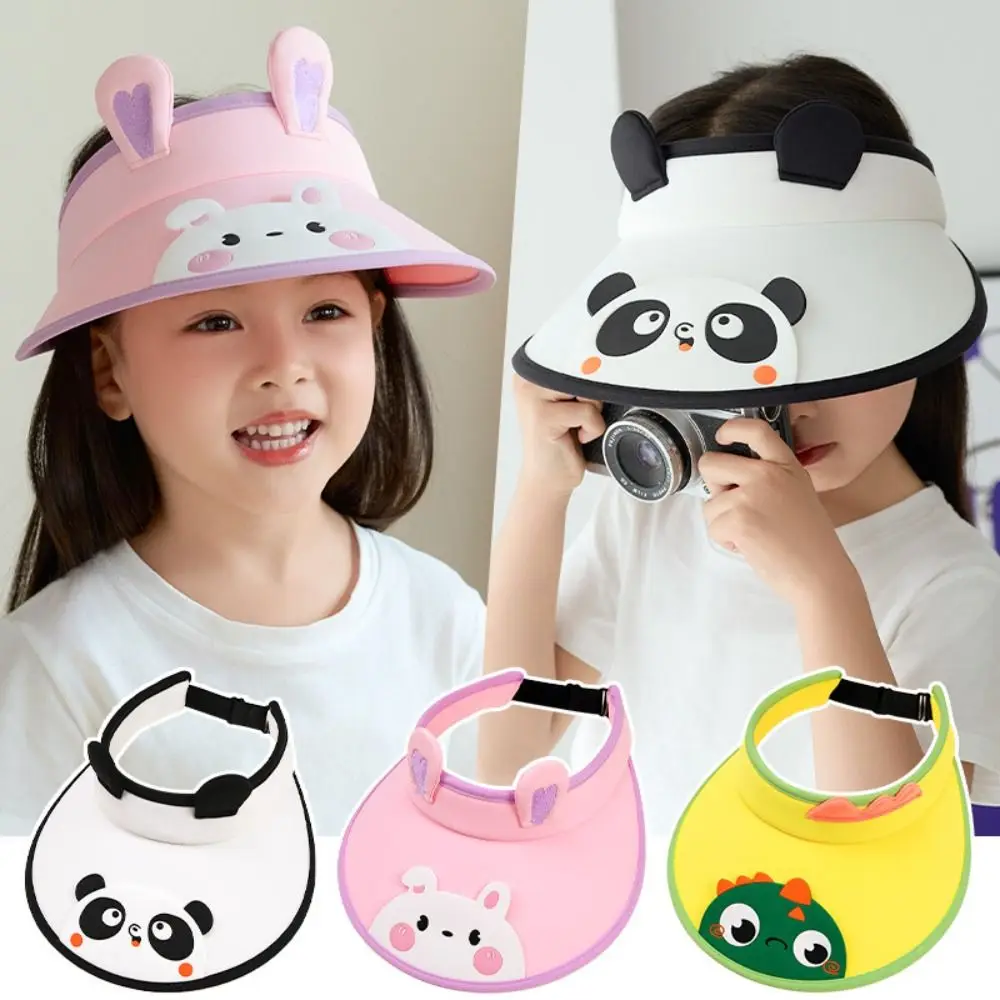 

Стильная пляжная шляпа с широкими полями, регулируемая, складная, с мультяшным дизайном, солнцезащитный козырек, пляжная одежда