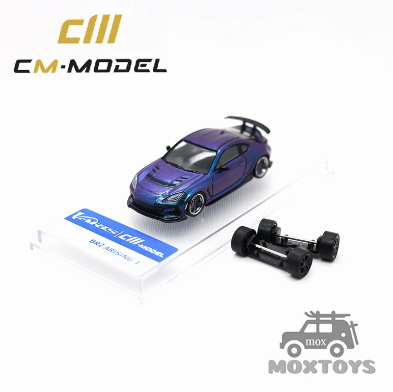 

CM МОДЕЛЬ 1:64 Хамелеон Фиолетовый BRZ Varis Widebody Литая под давлением модель автомобиля CM64-BRZ-05
