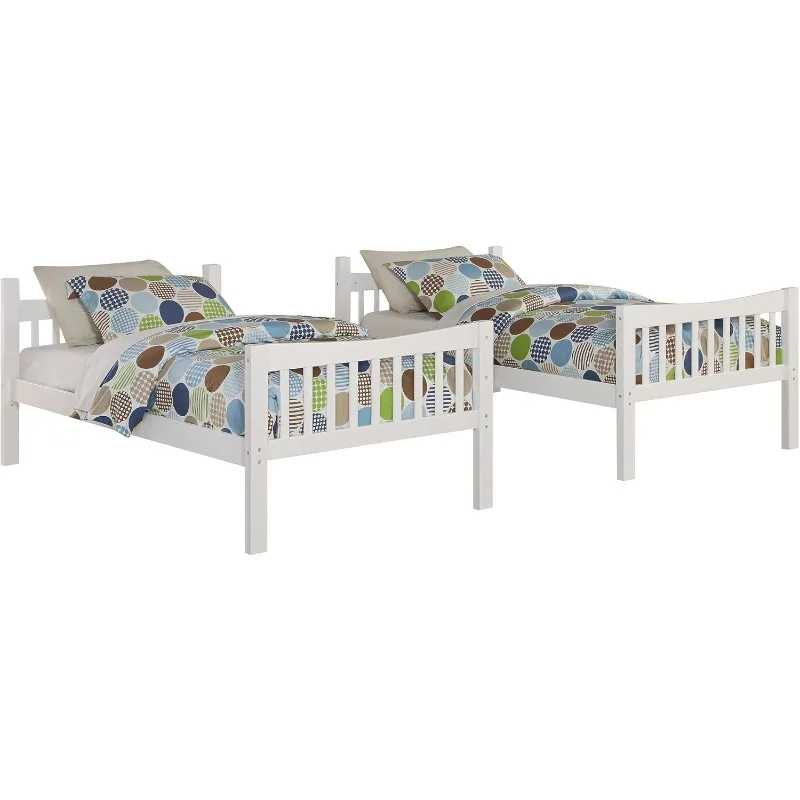 Angel Line Fremont Twin Over Twin Bunk Bed, White