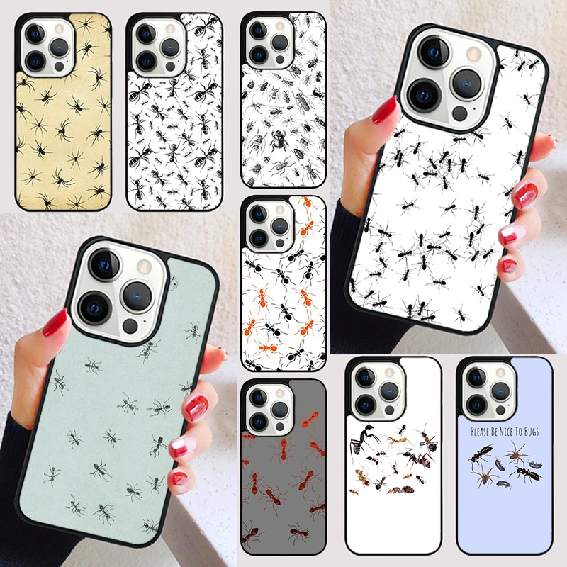 Creepy Ant Insects Scary cover For iPhone 15 16 13 12 11 14 Pro Max Mini Max SE 2020 7 8 6S Plus Phone Case