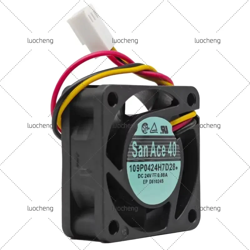 For 109P0424H7D28 DC24V Servo Drive Fanuc Side Plate Cooling Fan 40x40x15mm 3-Wire