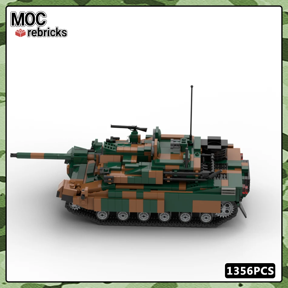 WW2 serie di armi militari K2 serbatoio di battaglia principale MOC Building Block soldati dell'esercito carro armato modello di veicolo mattoni giocattoli regali per bambini