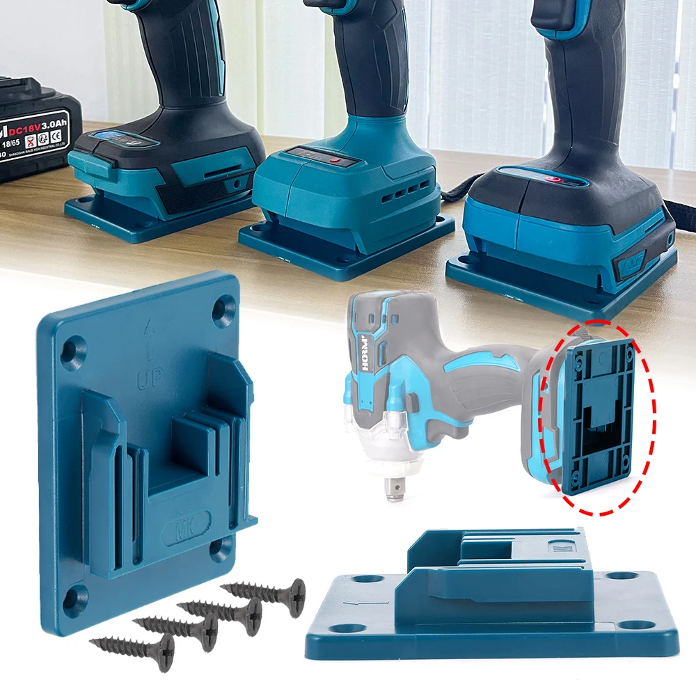 Imagem -02 - Suporte para Ferramentas Dock Mount Rack de Armazenamento para Makita Bosch 18v Dispositivos de Fixação Ranhuras para Suporte de Máquina