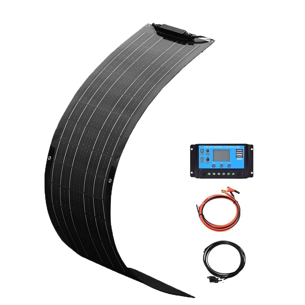 XINPUGUANG 100W Flexibel Zonnepaneel Monokristallijn Silicium 50W 100 Watt Zonnepanelen Voor Boot Auto Camper Jacht 12v/24V Batterij Lading 50 w Solar Panel 100 W Solar Panels Solar cell kit module