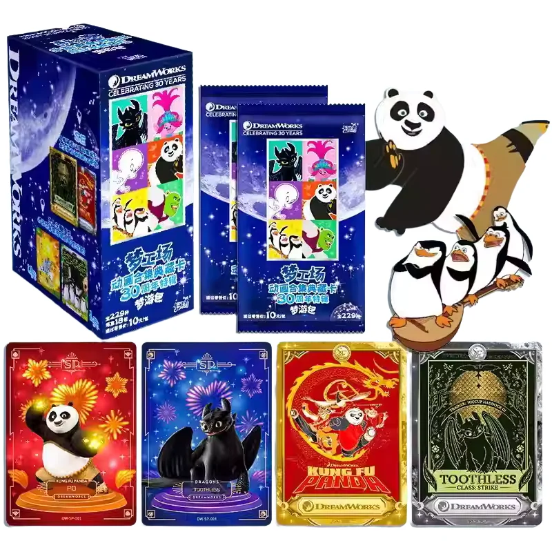 

KAYOU оригинальные классические коллекционные коллекционные коллекционные карточки DreamWorks с анимацией — пакет для сна, том 1, коллекционные карточки для фанатов