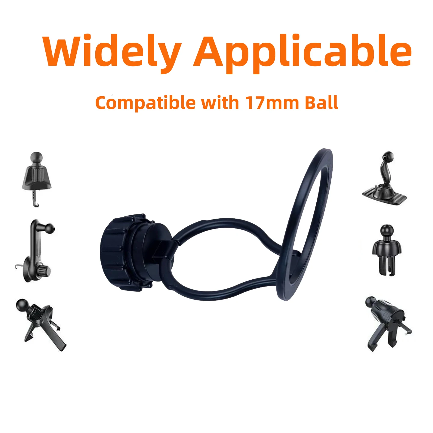 

Складное кольцо, аксессуары для автомобильного крепления, универсальный складной магнит, автомобильный/поживопросывающий настольный держатель для телефона, детали для шаровой головки 17 мм