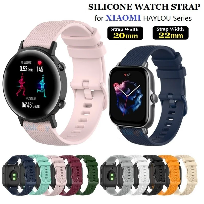 30 STKS Horlogeband voor Xiaomi Horloge Kleur 2 S1 S2 S3 Haylou RS4 GST RT2 RT3 LS05S Mibro Lite 2 Smartwatch Siliconen Armband Band