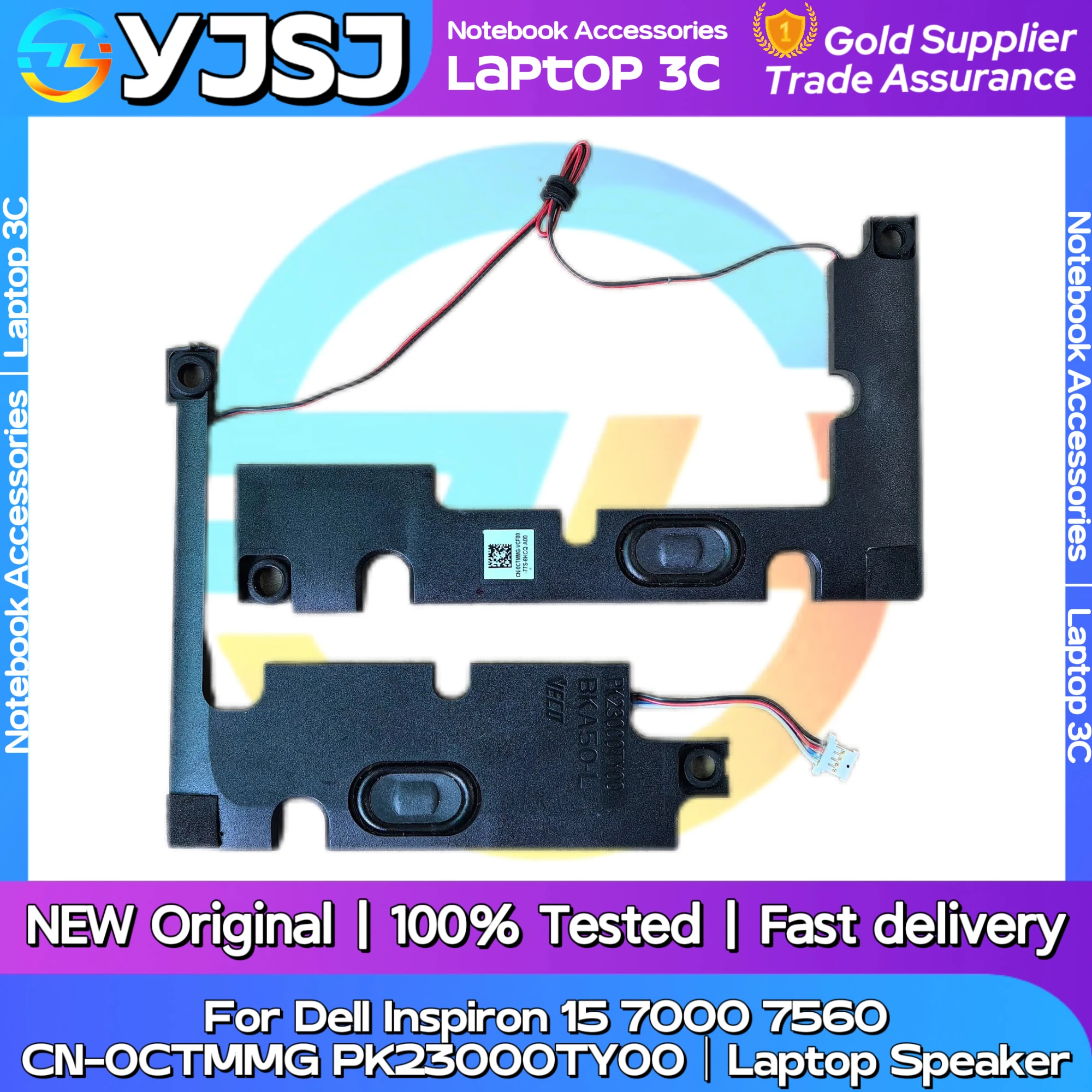 

New Original Laptop Notebook Audio Speaker For Dell Inspiron 15 7000 7560 built-in speaker horn audio CN-0CTMMG PK23000TY00