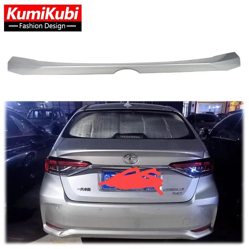 Applicable to the new Toyota Corolla spoiler 2019 2020 2021 High Quality ABS Primer Color Car Tail Wing Decoration Trunk Spoiler