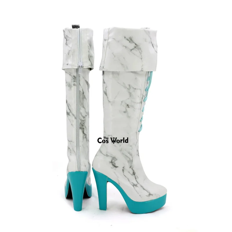 Miku Karune SHI-E Calne Ca Аниме Настроить Косплей Туфли на высоком каблуке Сапоги