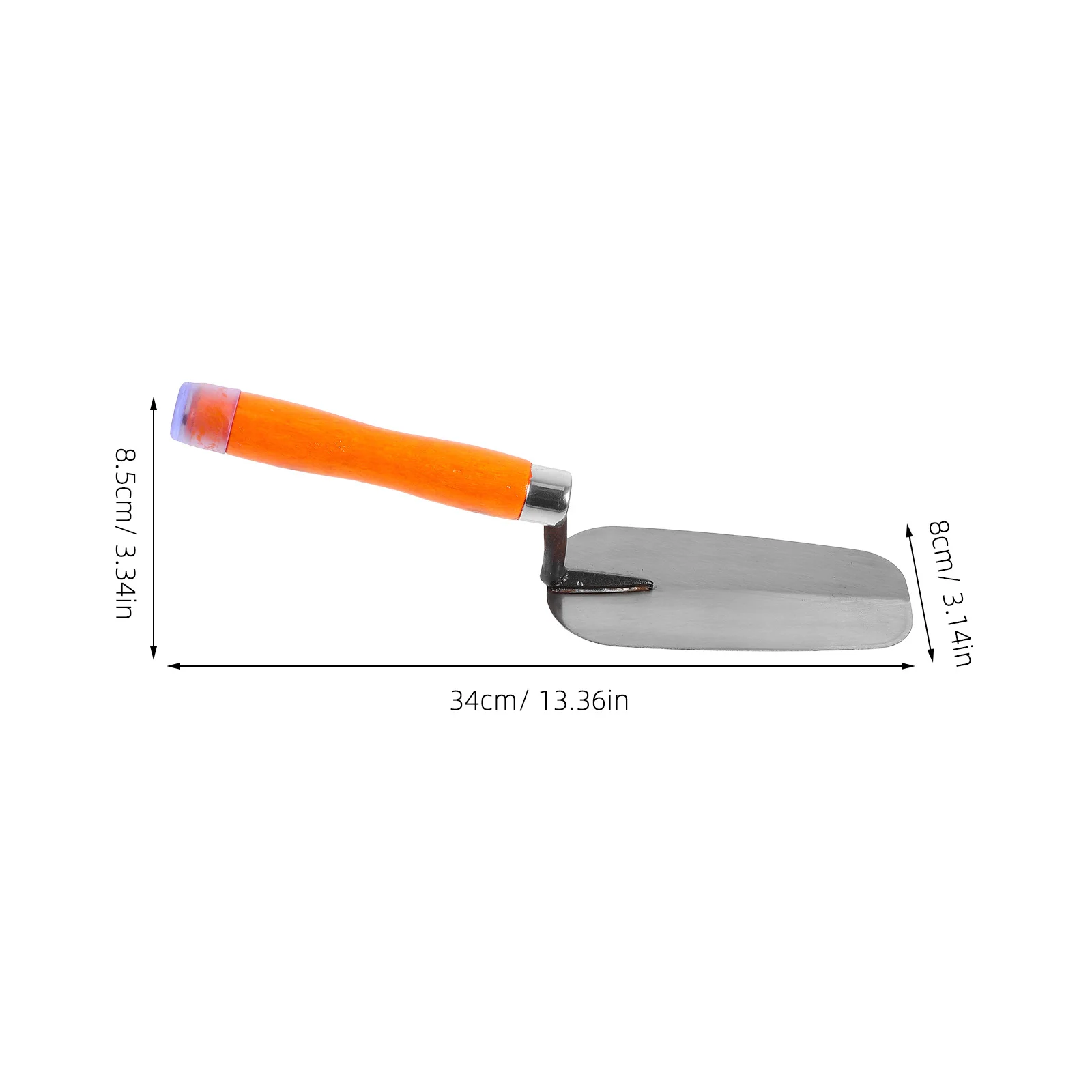 Stainless Steel Flat Plaster Trowel Wood Handle Metal Construction Tool Drywall Concrete Finishing Hand Tool Trowel Plastering