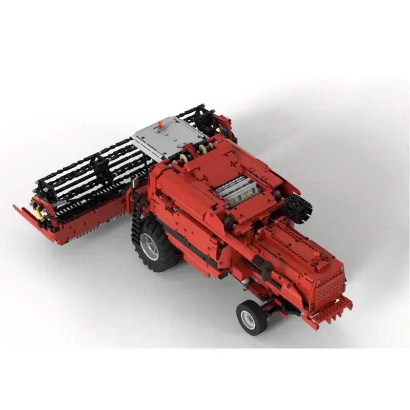 Building Blocks MOC-106787 New Farm Agriculture Red Combine Harvester 3465 Parts Holiday Educational Christmas Toy Gift