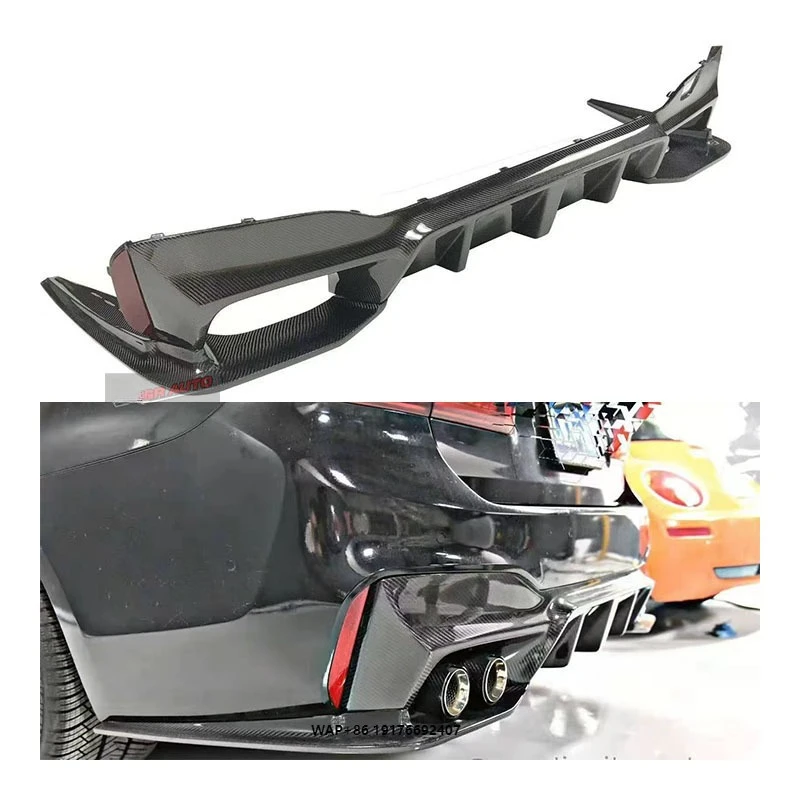 

For 2017-2022 forBMW 5 Series G30 G38 F90 520 525 528 530 535 3D type carbon fiber rear diffuser lip for 2018-2023