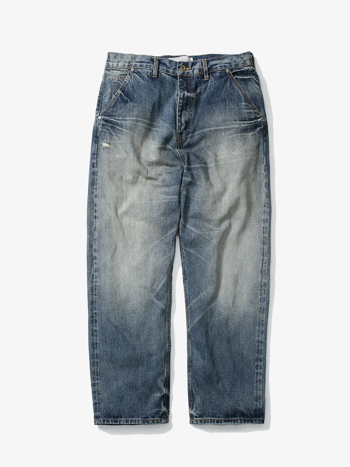 

Waed Denim Workwear Pilot MADN 25AW BG Men's Straight Leg Jeans Youthful Casual Pants Organic Cotton All Seasons