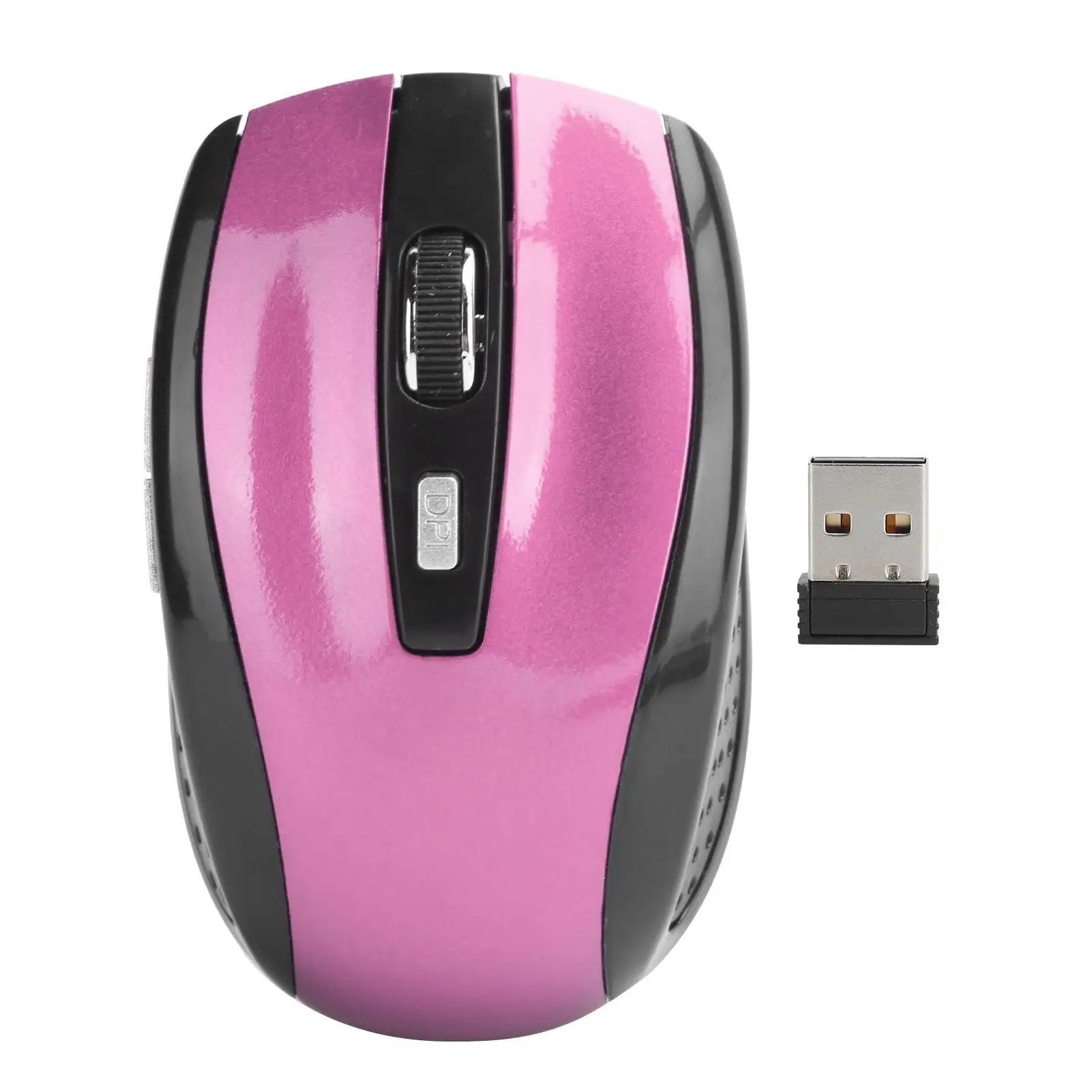 Wireless 2.4G Mouse for Notebook Computer Gaming - Adjustable DPI and 250Hz Optical Sensor