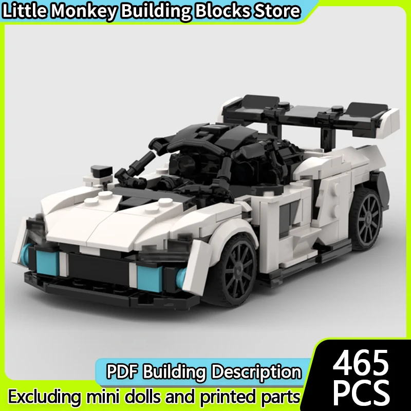 

Speed Racing Car Model MOC Building Bricks Racetrack Sports Car Modular Technology Children Holiday Gifts Assemble Toys Suit