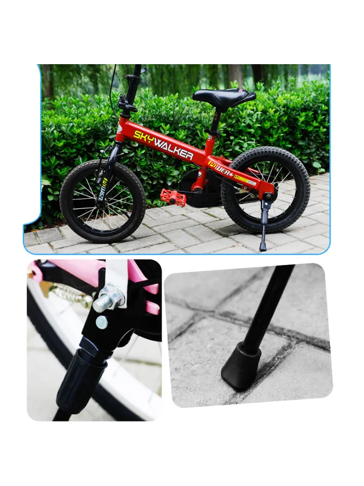 AliExpress 12 14 16 18 20 Inch Wheel Bicycle Side Kick Stand Rear Mount Premium Steel Bikes Support Racks
