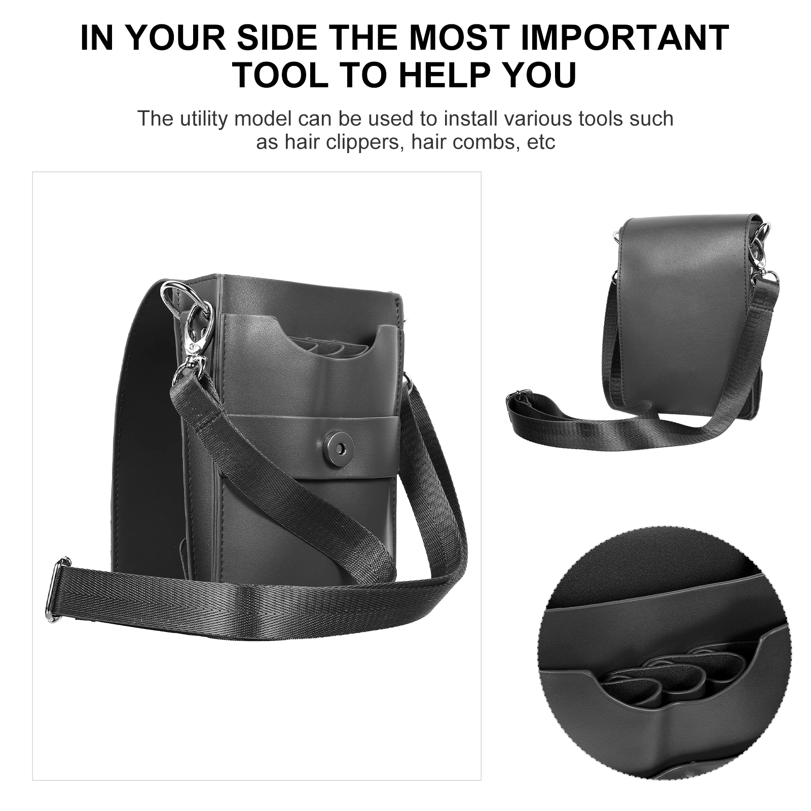 

Scissors Fanny Pack Barber Hair Case Holder Bags Supplies Professional Pouch for Hairstylists Grooming Shear