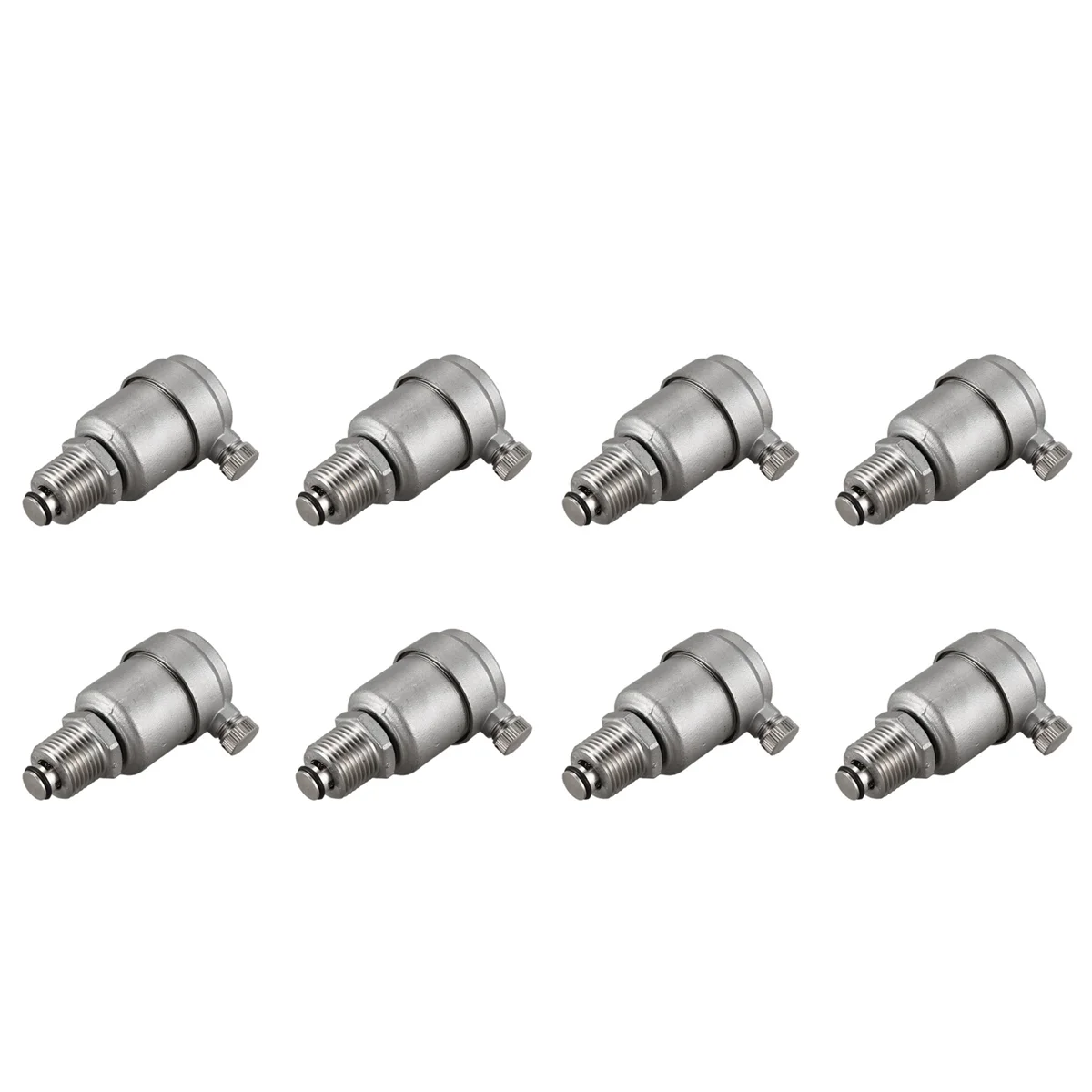 8pcs 1/2 Inch Stainless Steel 304 Air Vent Valve for Water Heater Pressure Relief Valve 10Bar